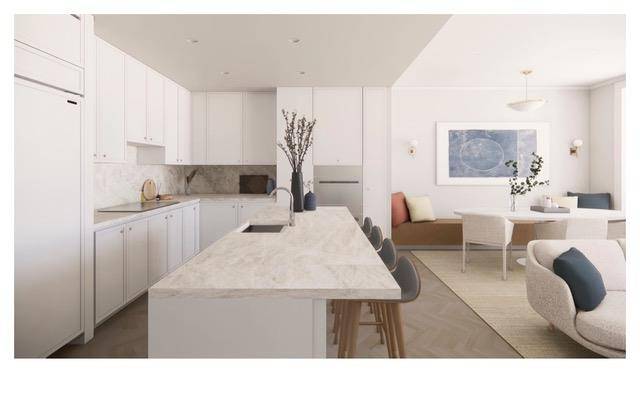 This stunning newly designed two bedroom, two and a half bathroom residence is distributed over 1, 492 square feet, and epitomizes timeless glamour and luxury.