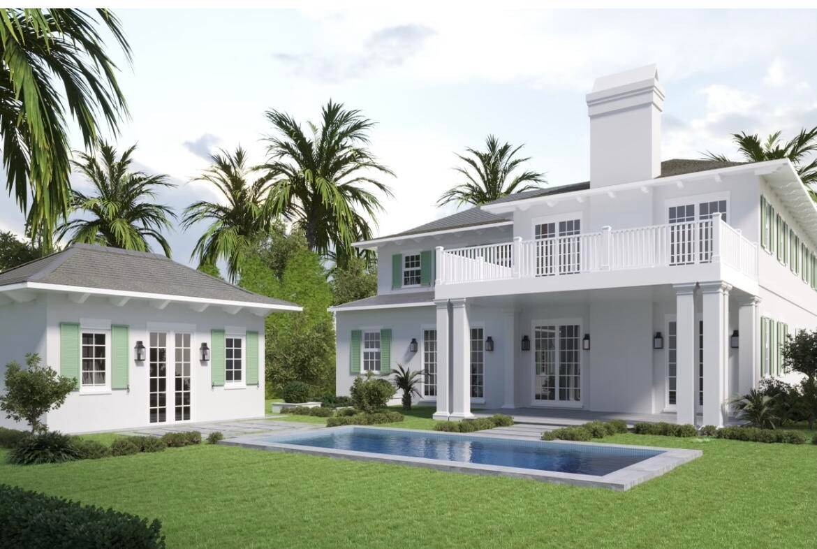 Contemporary new build in coveted El Cid section of West Palm Beach.