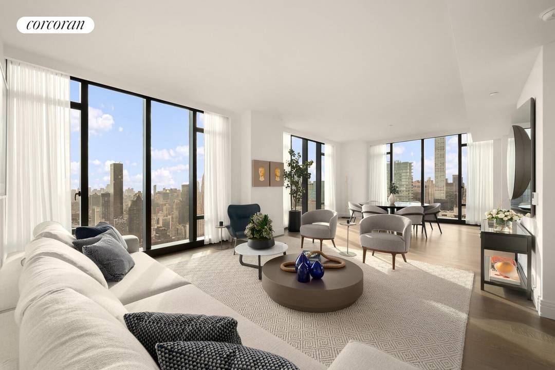 Available for immediate occupancy, Residence 60B at award winning Sutton Tower is a stunning residence that offers expansive living and views of the east river and Manhattan's most iconic landmarks.
