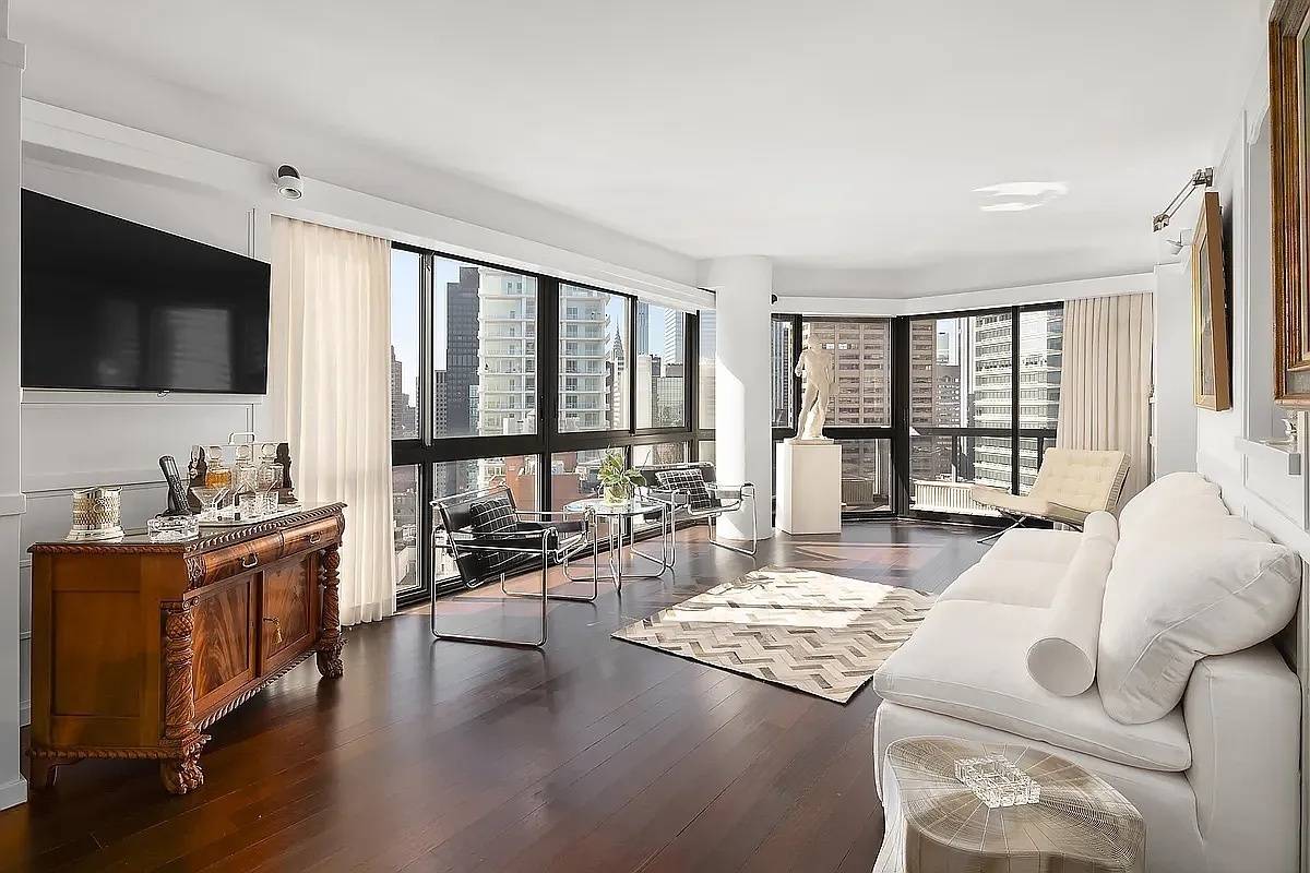 Incredible views of Central Park from this unique 4 bedroom plus media room and 3.