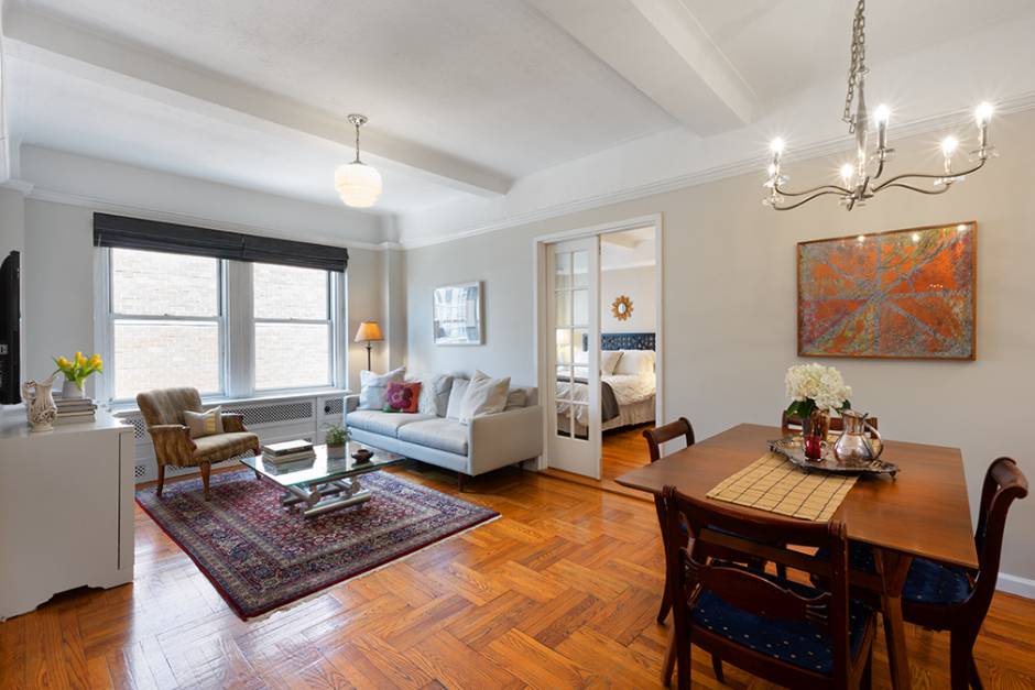 The space, light, and wonderful layout of this quiet pre war home, just might be enough to bring a bit of peace of mind.