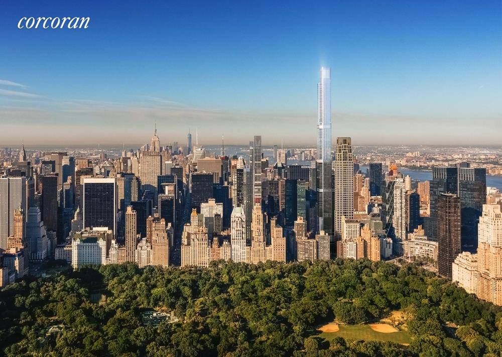 Three bedroom with triple prime exposures at Central Park Tower.