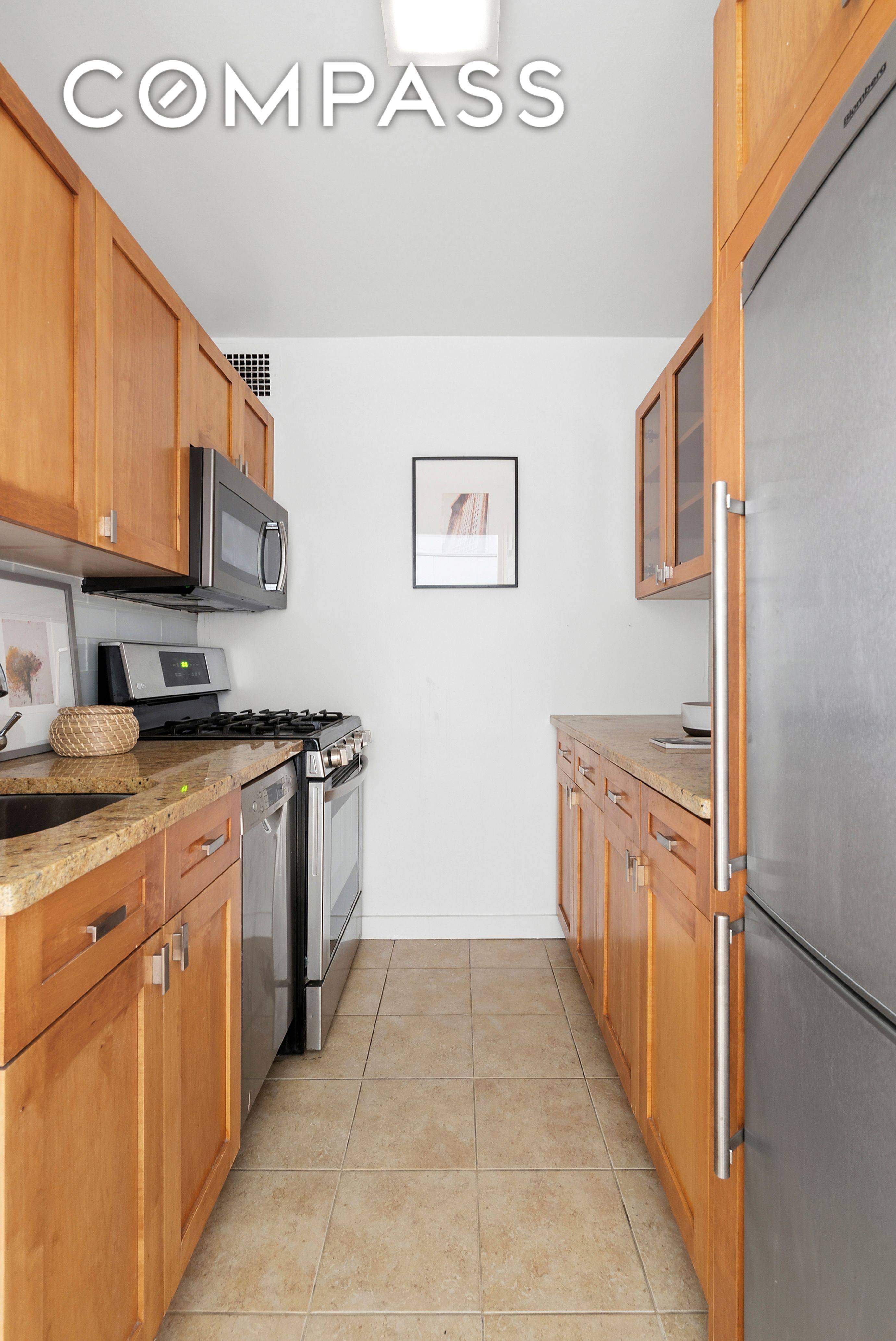Move right into this chic one bedroom, one bath home, in lovely condition, facing west with river views.