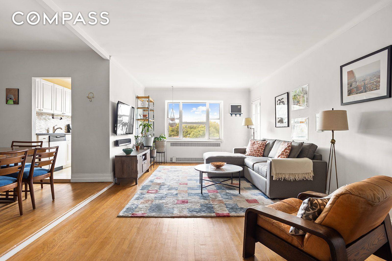 Discover expansive interiors, private outdoor space and mesmerizing skyline views in this spacious and bright two bedroom, one bathroom co op in the sought after Jackson Heights Historic District.