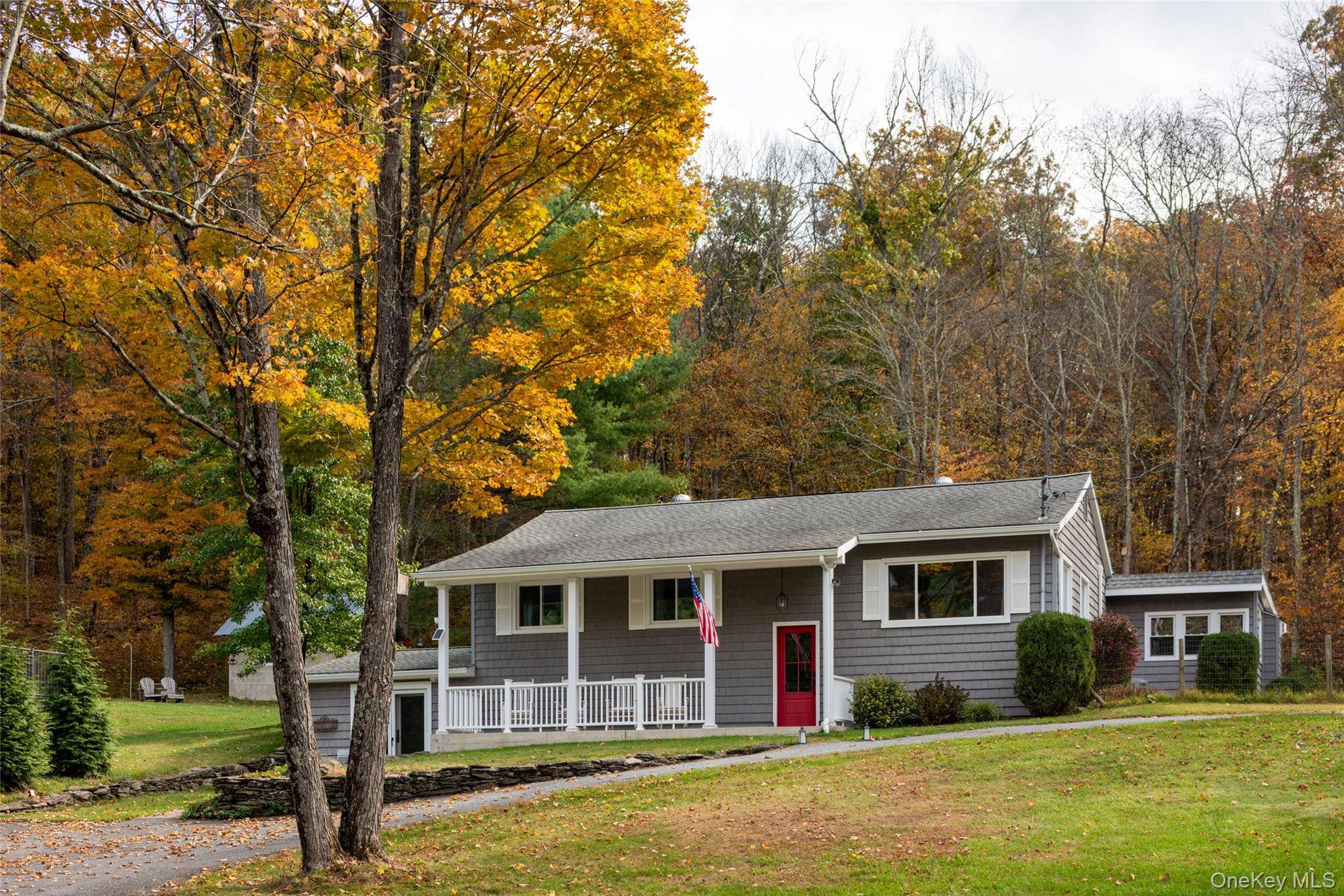 Set back from the road on 8 private acres, this turnkey home offers privacy, comfort, and a well maintained, peaceful retreat.