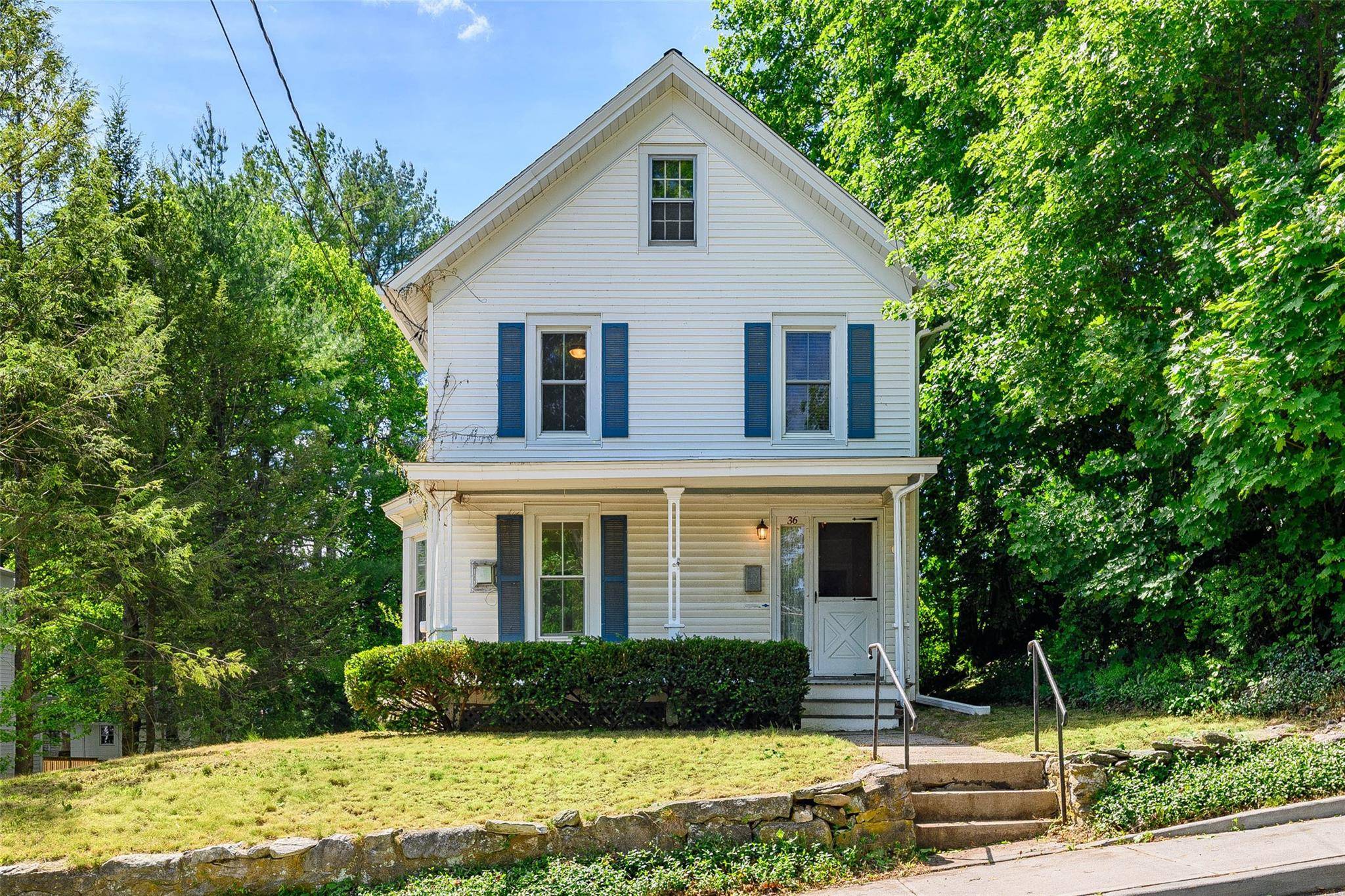 A historic Village Colonial on a quiet street, is a delight to show.