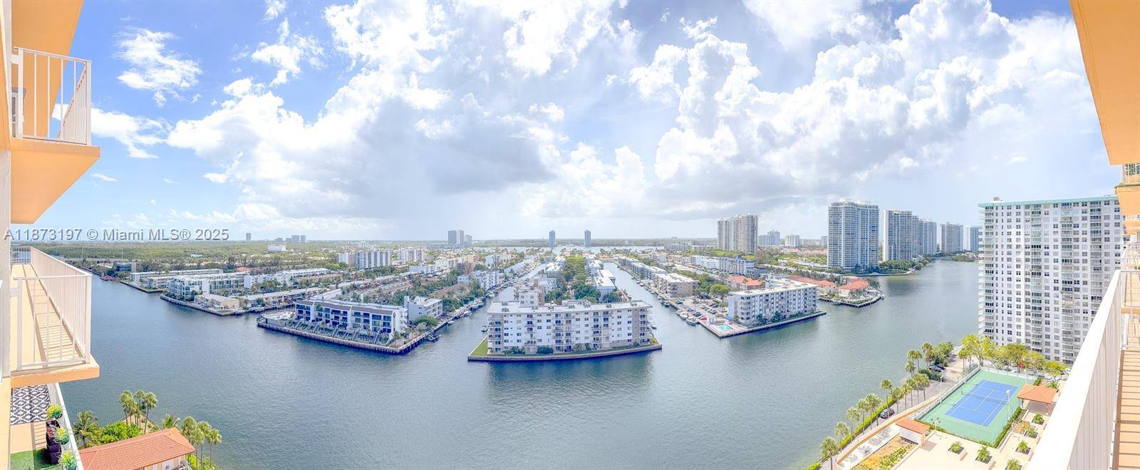 This ample 2 bedroom, 2 bath condo on the 19th floor offers breathtaking views of the Intracoastal and wide city.
