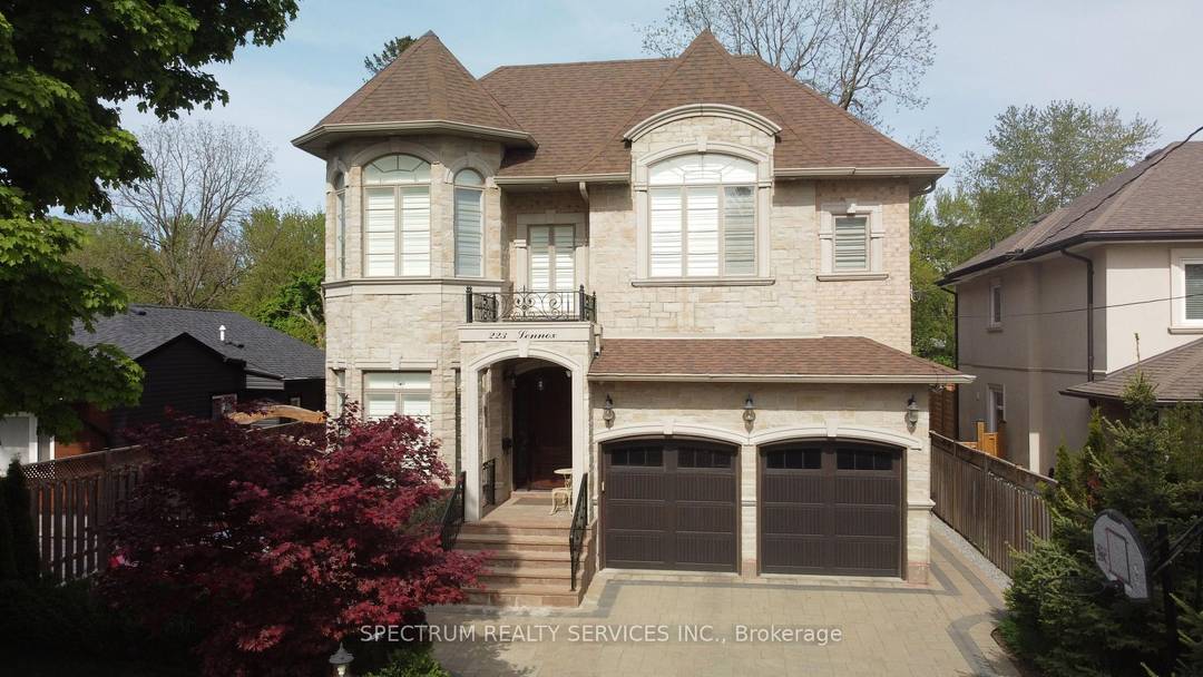 This Exquisite Custom Home Sits On A Rare 50 x 210 Ft Creekside Lot With 9 Car Parking And Nearly 6000 Sq.