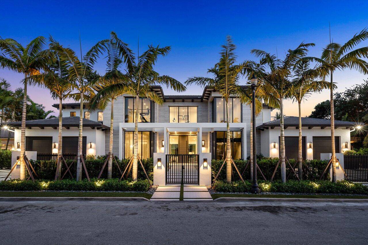 Amazing, new construction, deep water home by CJM builders, with modern transitional interior by Marc Michaels.