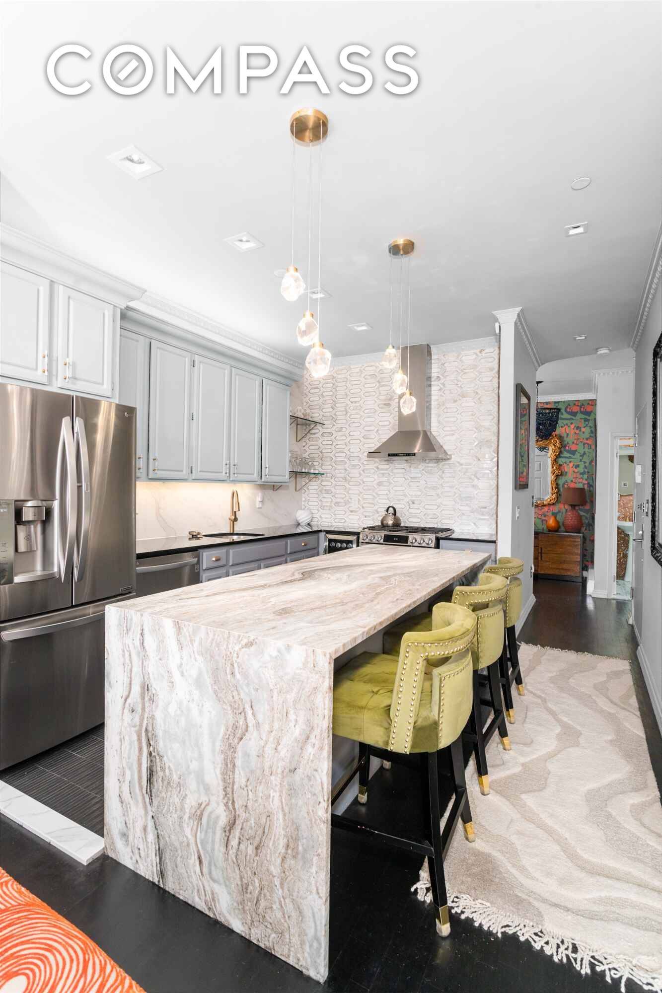 Step into this impeccably renovated 2 bedroom, 2 bath residence in a classic pre war building, ideally positioned just moments from the 2 3 subway and some of the city ...
