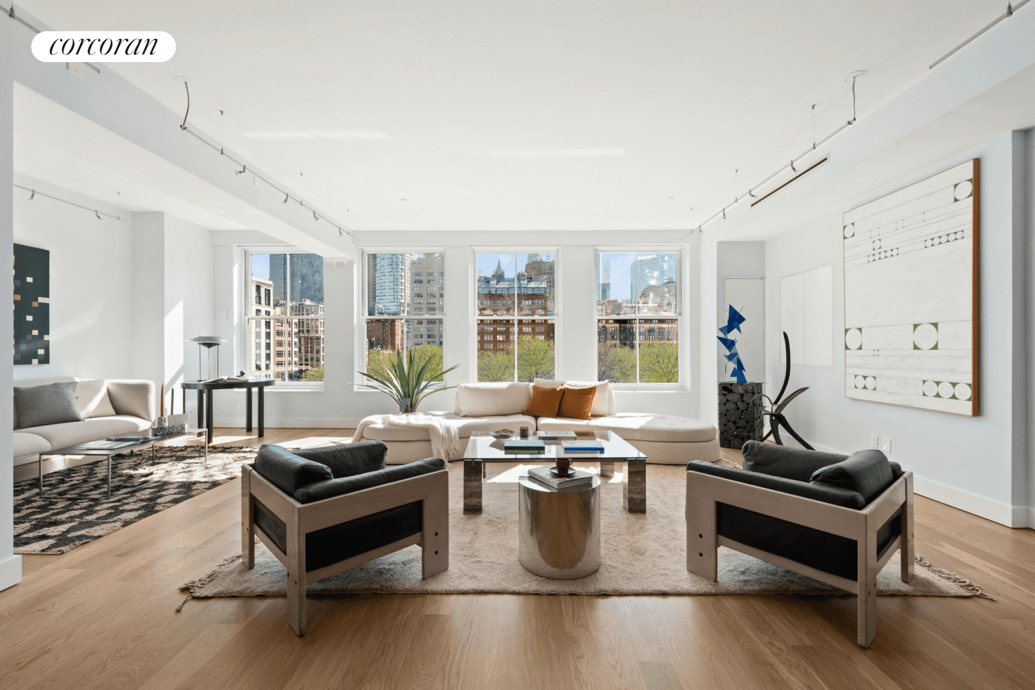 Create the Tribeca loft home of your dreams in this flexible two bedroom, two bathroom residence featuring an expansive full floor layout, spectacular south facing views, great storage and an ...