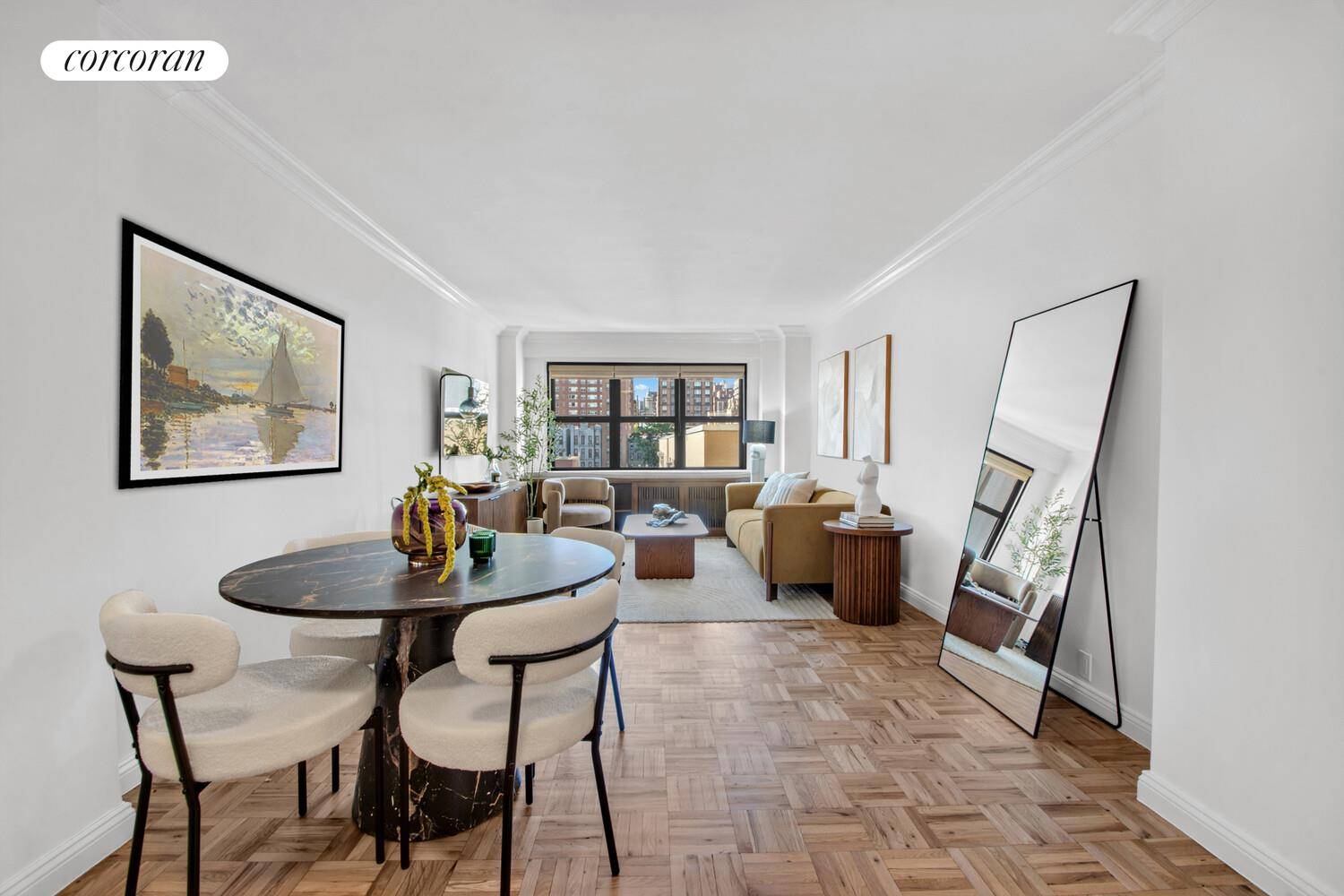 Spacious, Renovated 1 Bedroom with Expansive Views in Full Service Cond Op This beautifully renovated oversized one bedroom apartment offers an impressive layout with a massive living room that comfortably ...