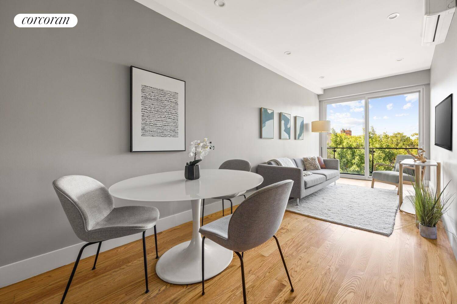 Welcome to 2B a beautifully crafted 1 bedroom, 1 bathroom home offering 601 square feet of sun filled living space in Crown Heights.