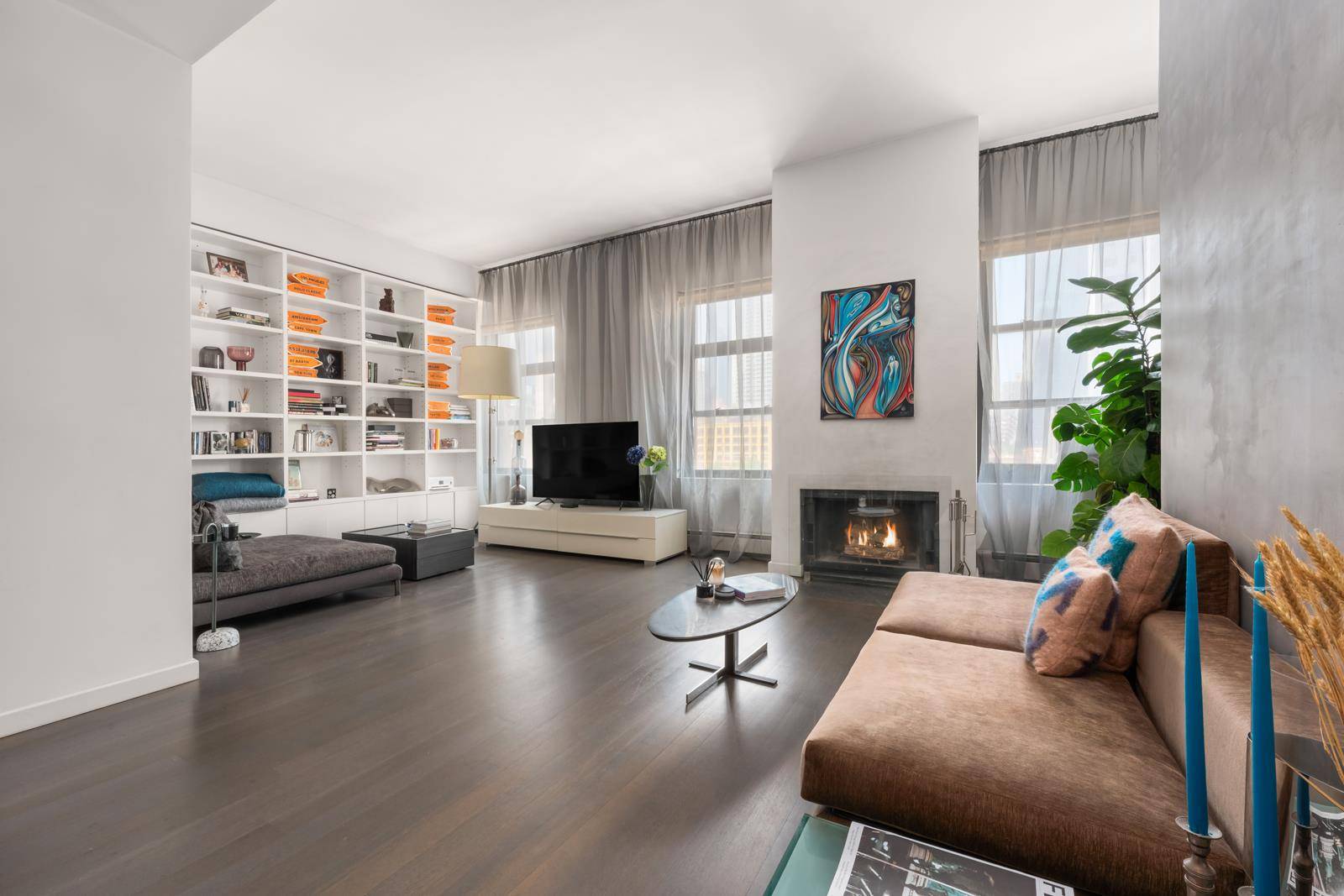 Designer Luxury Loft in a Historic Building worthy of interior magazine editorials.