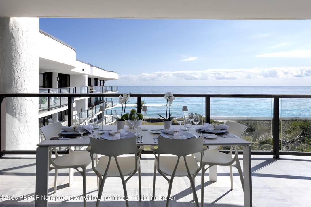 Fully furnished and equipped, this penthouse oceanfront residence offers rare east to west exposure with direct water views from both sides, featuring unobstructed sunrise views over the Atlantic and breathtaking ...