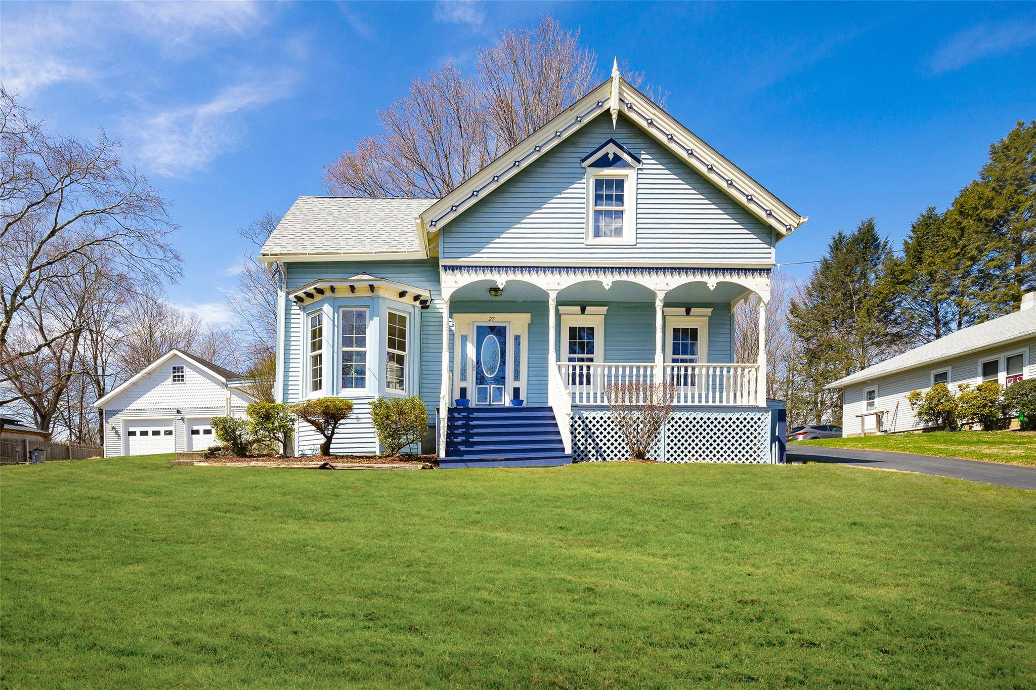This charming Victorian, meticulously renovated as of June 2025, offers 1, 818 square feet of generously proportioned living space, plus an oversized two story garage with a full second floor ...