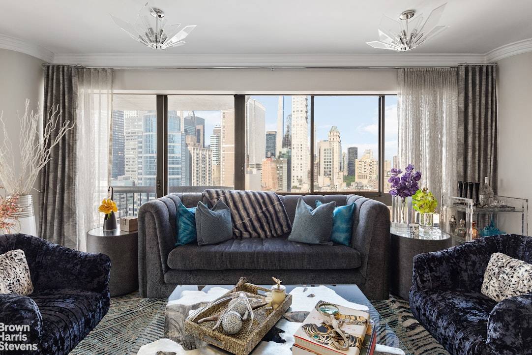 Completely renovated, this high floor one bedroom, one bathroom plus powder room home is superbly designed.
