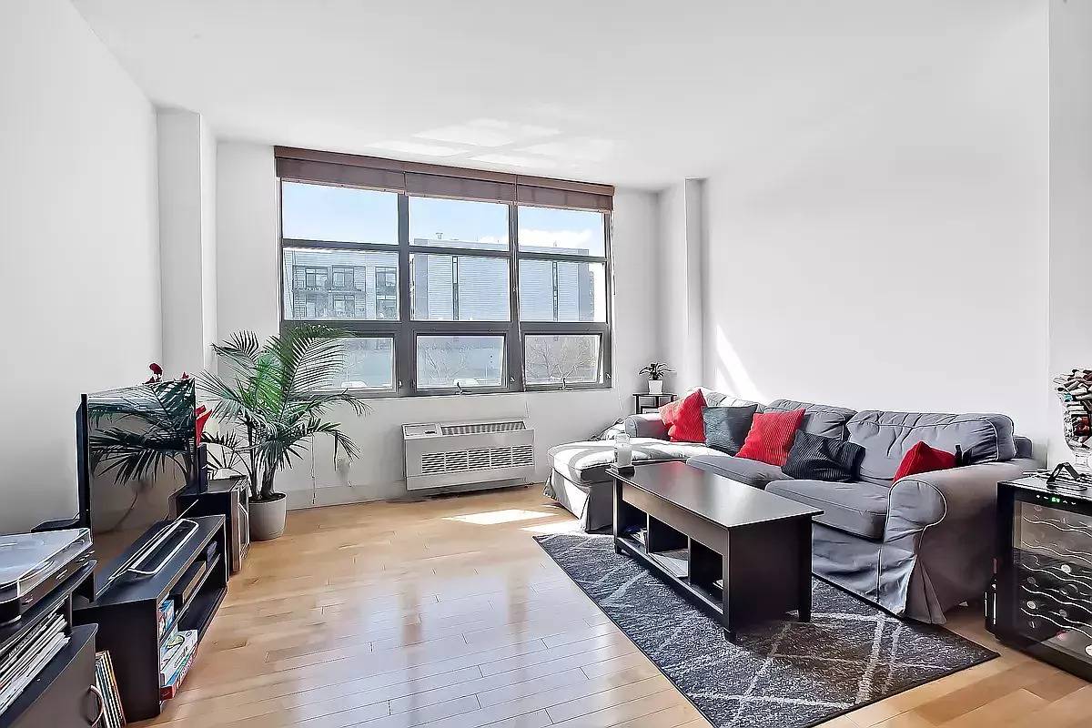 CALLING ALL INVESTORS TENANT IN PLACE Introducing this pristine 1 bedroom, 1 bath home featuring oversized wall to wall windows with southern exposure, providing abundant natural light throughout the day.