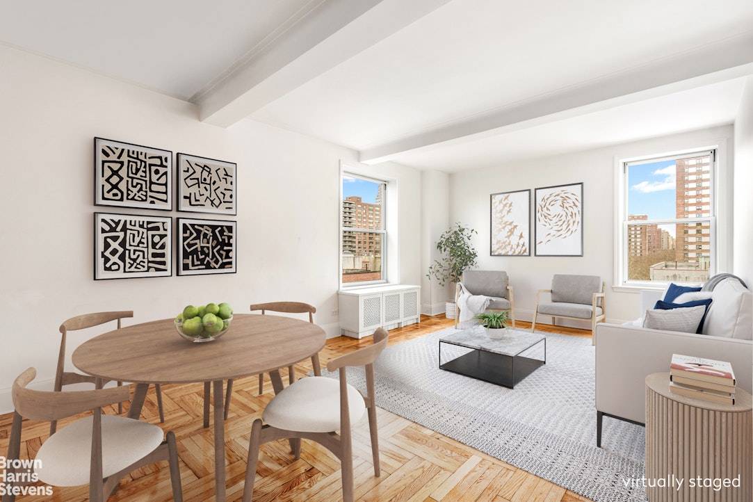 Beautiful one bedroom home in mint condition on a high floor across from Central Park with open city views.