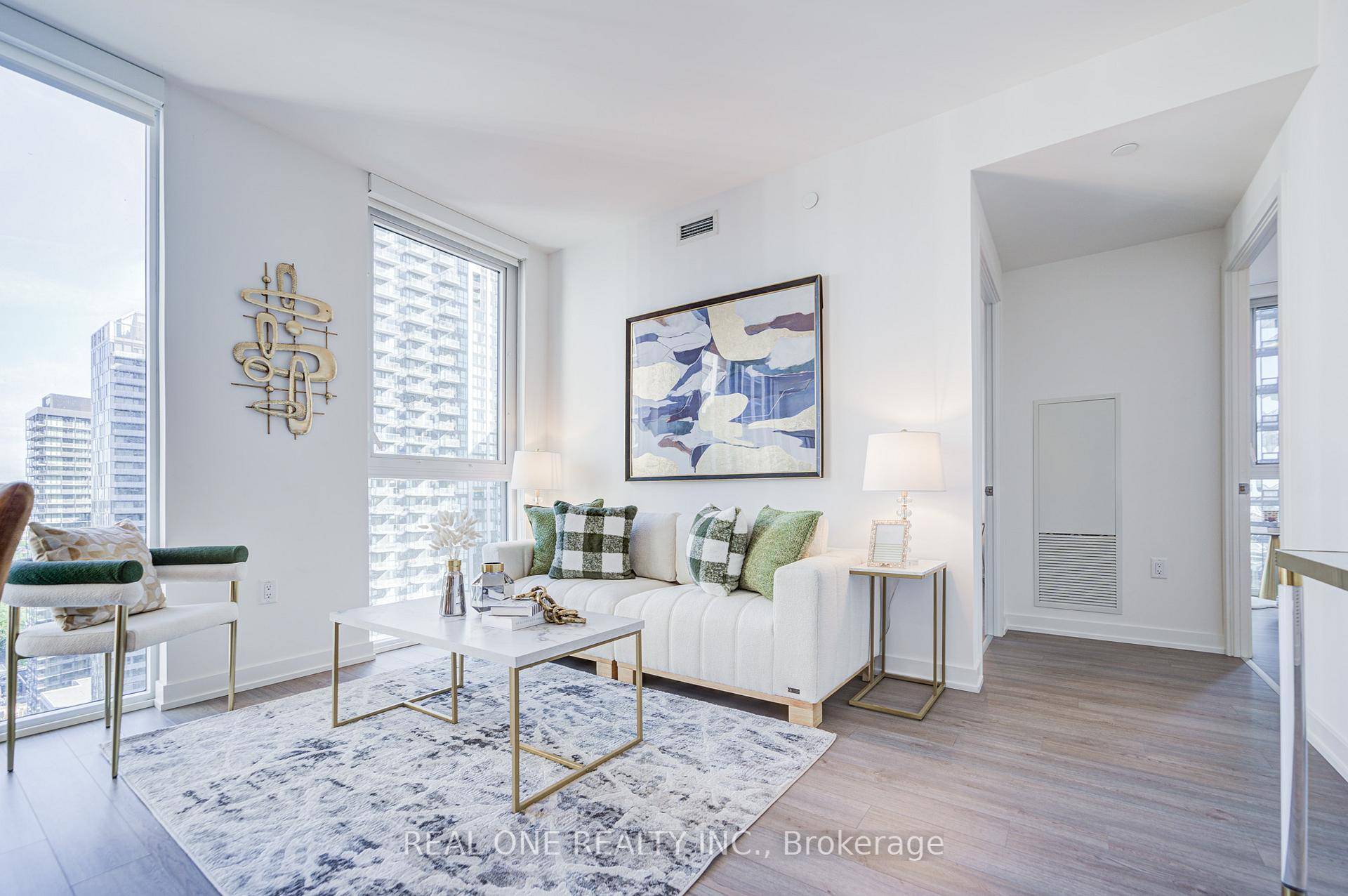2 Years Old Luxury 2B2B Condo The suite features 9 foot ceilings, floor to ceilingwindows, and an open concept layout.