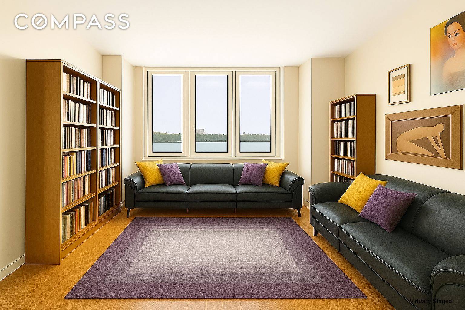 Experience iconic Upper West Side living with sweeping, front row Hudson River views.