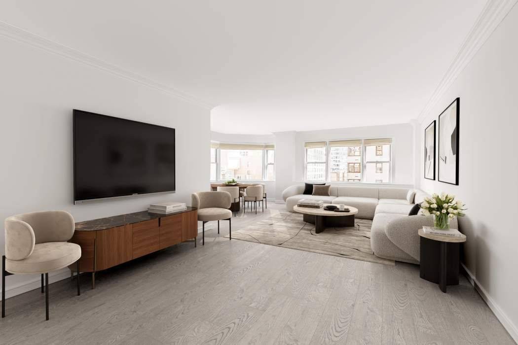 Exceptional Light and Space in a Full Service Building This expansive split two bedroom, two bathroom residence is bathed in extraordinary natural light and located in a full service postwar ...