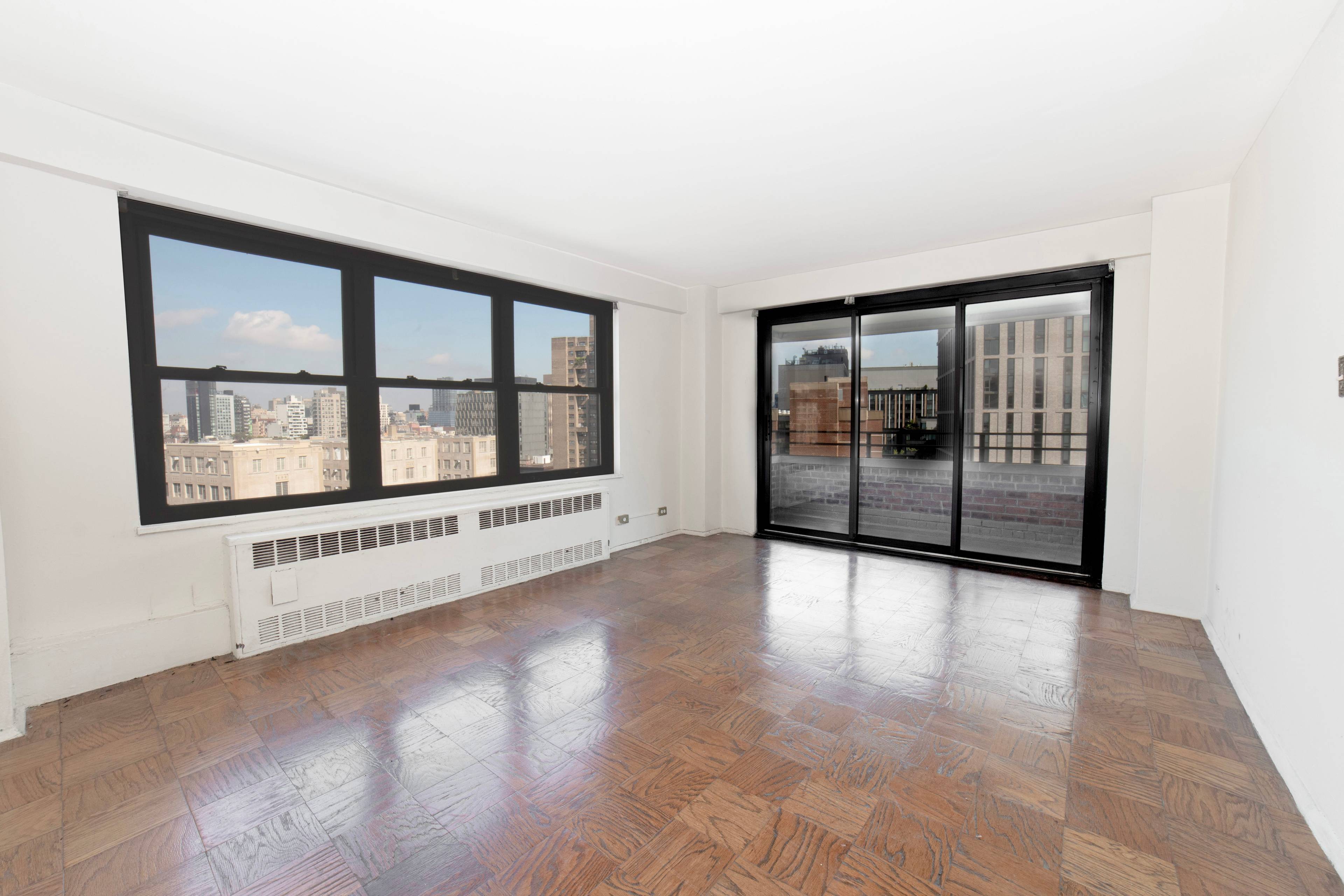 Spacious Two Bedroom with Balcony amp ; Panoramic Views on the Lower East Side This expansive two bedroom, one bath home with a private balcony offers stunning open views and ...