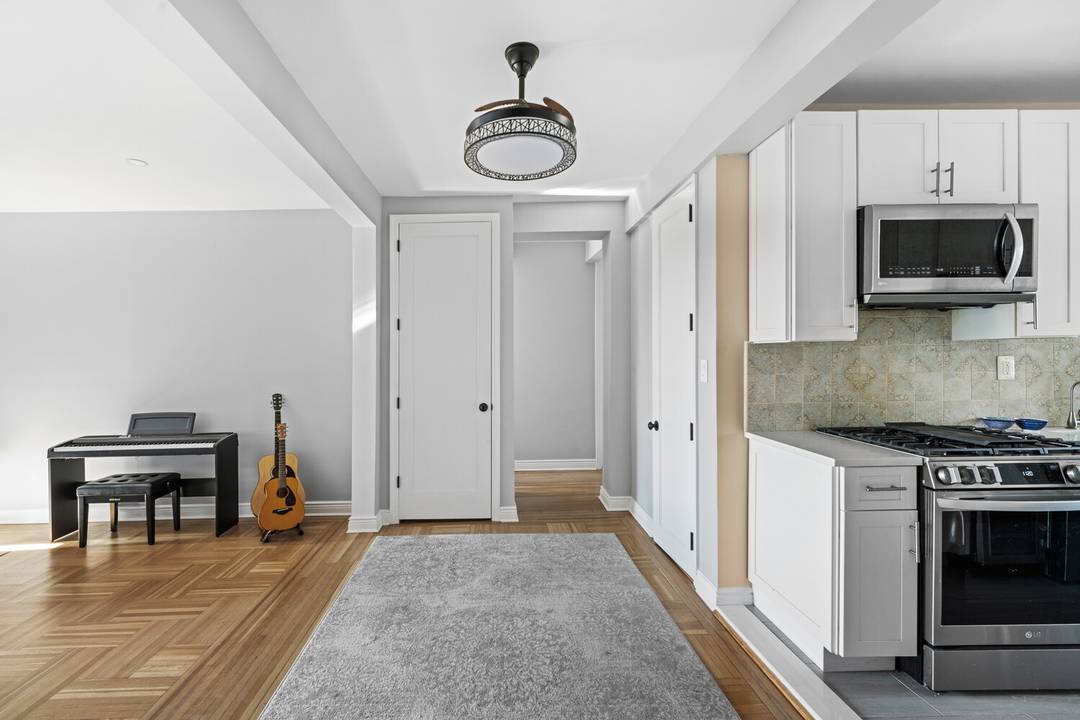 Rare opportunity to own a beautiful, expansive, top floor two bedroom two bathroom home in one of the area's most sought after co op buildings !