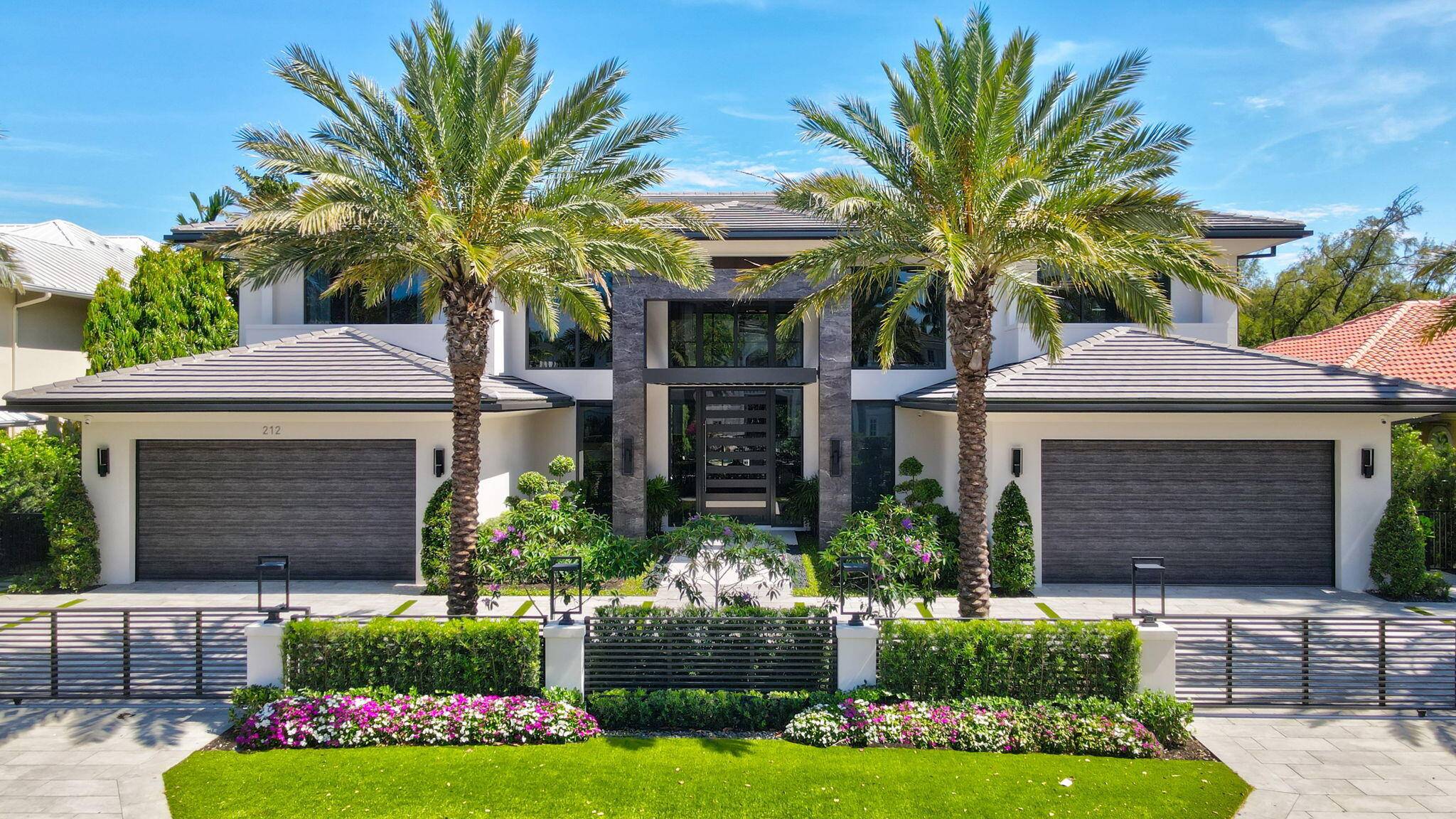 212 W Alexander Palm Rd Brand new waterfront ultra Luxury masterpiece sits on 100 ft of Royal Palm Waterway in Boca Raton's most prestigious community, Royal Palm Yacht CC.