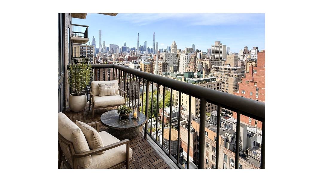 Spectacular, unobstructed city views from your own private balcony on the 21st floor a rare offering in one of Manhattan's most coveted buildings Maison East Condominium.