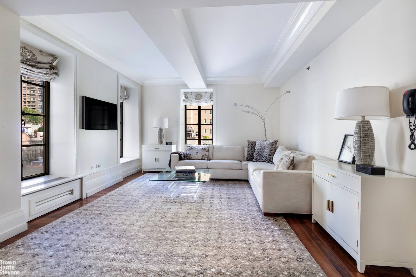 Apartment 6D at Barbizon 63 is a beautifully designed 2 bedroom, 2 bath corner unit in the heart of Lenox Hill.