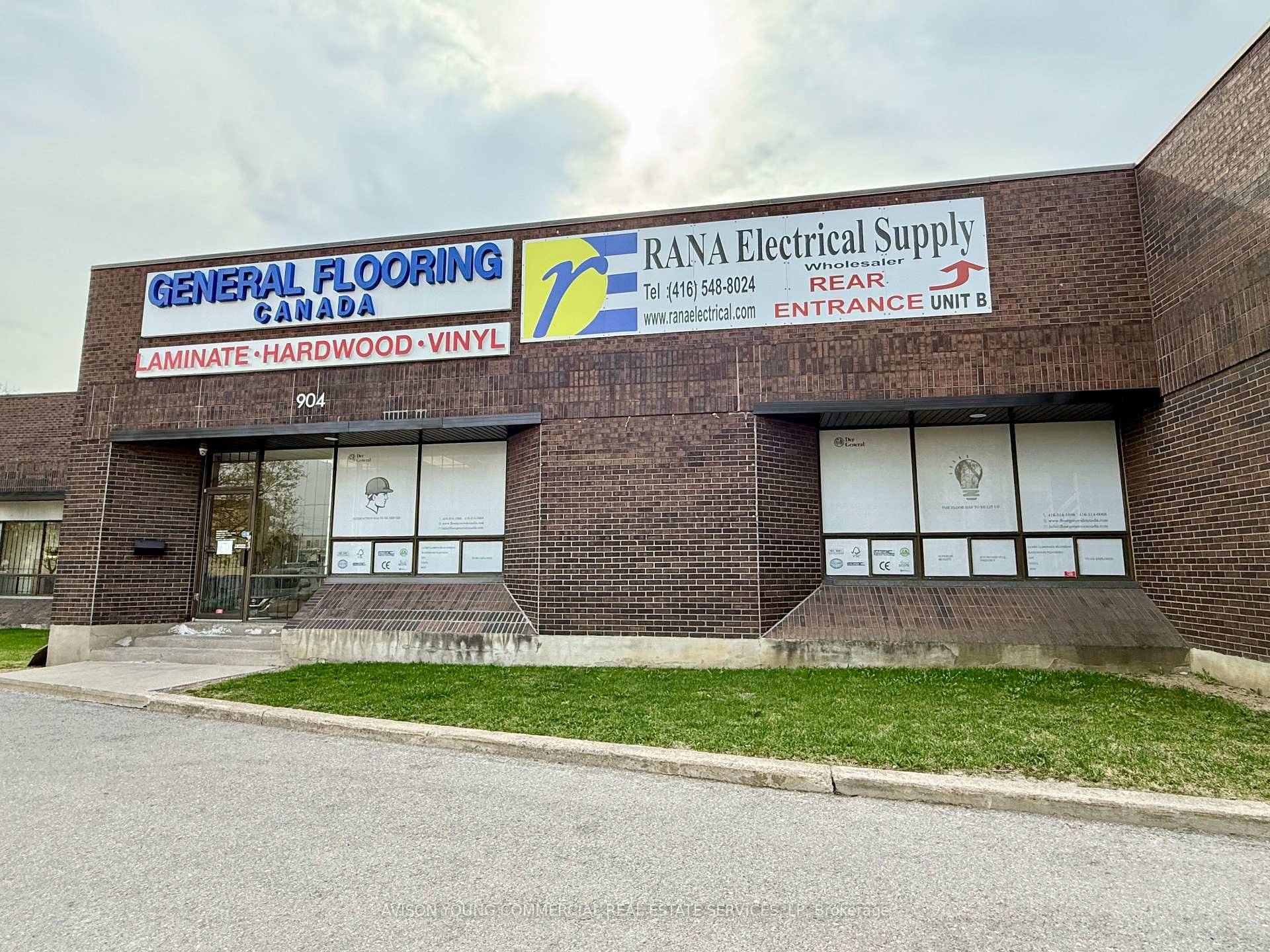 Turnkey industrial unit with truck level and drive in shipping located at Steeles and Alness.