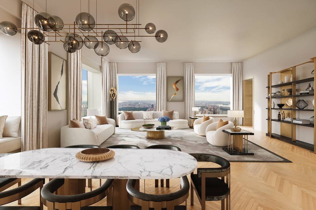 Occupying the entirety of the western side of the 67th floor, this distinguished 4, 019 square foot residence at the illustrious 432 Park Avenue affords unparalleled views of Central Park ...