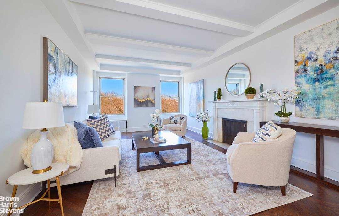 50 FEET OF FRONTAGE on Fifth Avenue with six large windows facing Central Park !