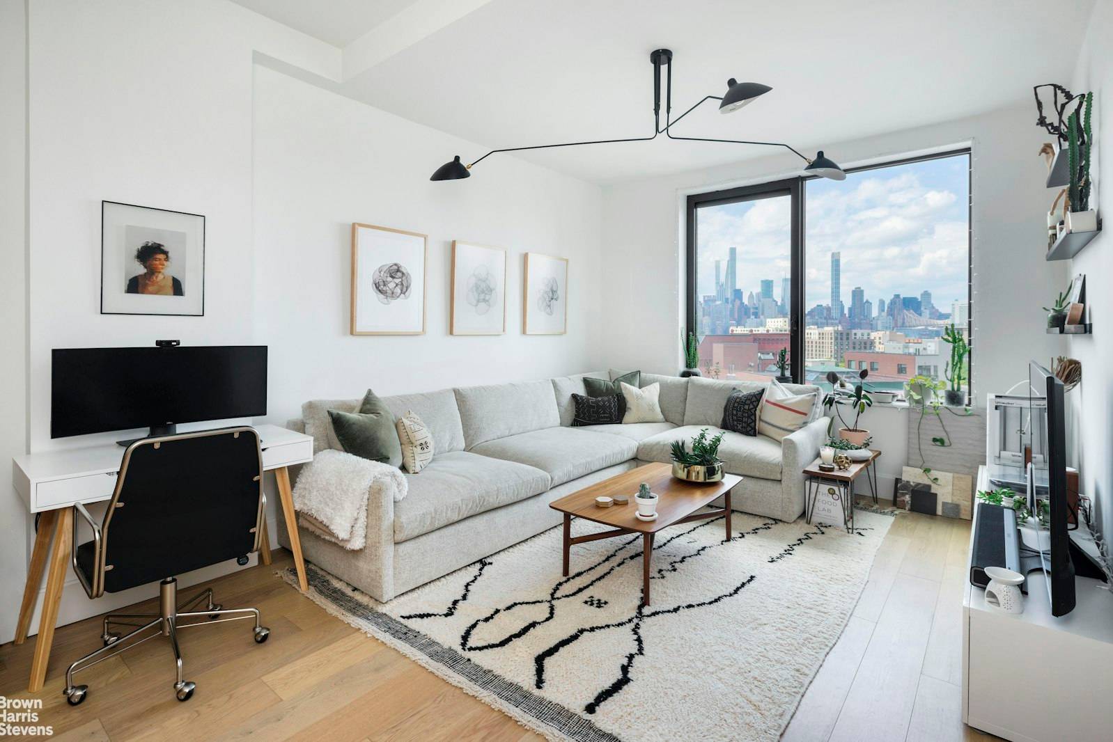 Introducing Residence 801, a thoughtfully designed one bedroom home offering a spacious windowed home office, ample storage and beautiful oversized windows with unobstructed views of the Manhattan skyline and MoMa ...