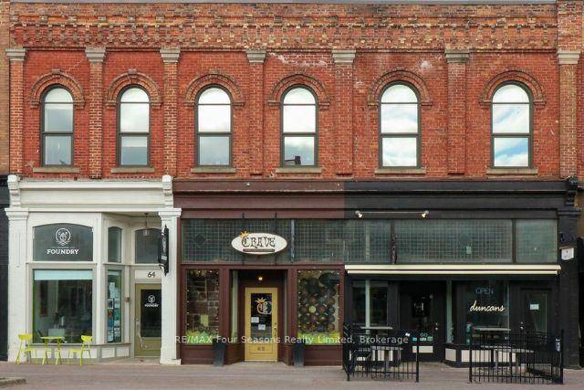This unique commercial building located on Hurontario Street is on the premier block in Historic Downtown Collingwood.