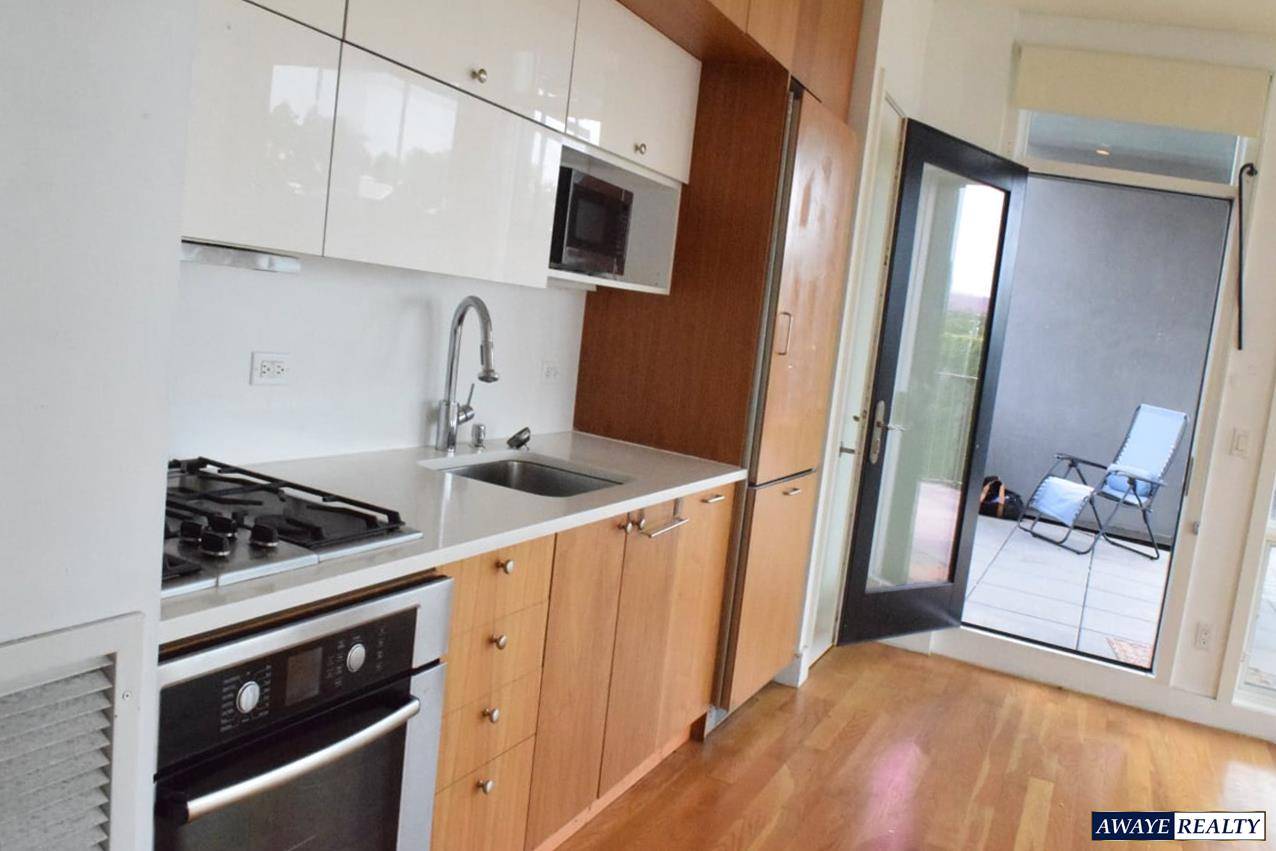 Remarkable modern 1 bedroom apartment with EXCLUSIVE full floor unit with PRIVATE patio in the heart of Park Slope.