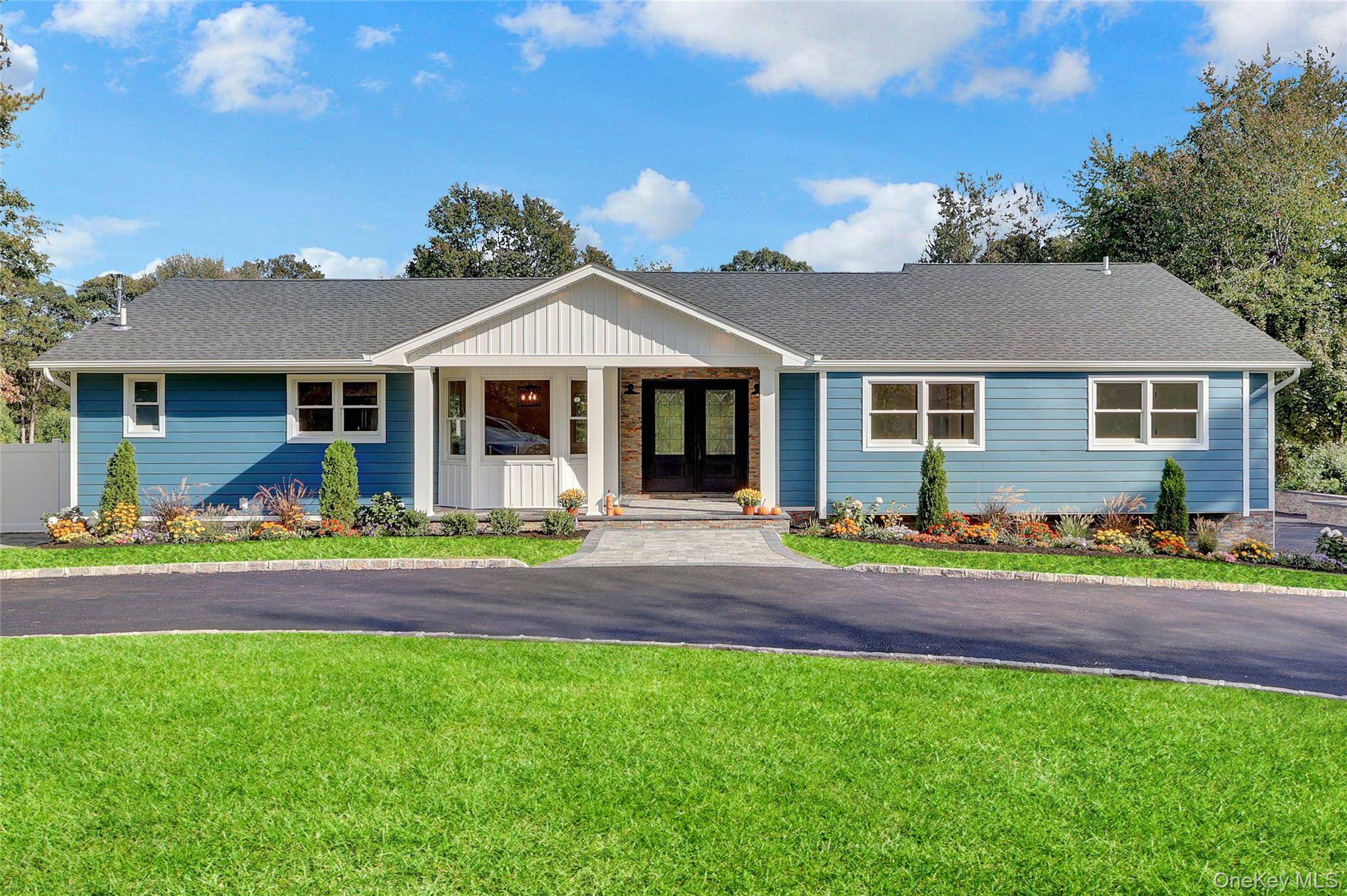 Location, location Beautifully renovated in 2025 this sprawling ranch features 3 bedrooms with large Primary suite with walk in closets large enough to share.