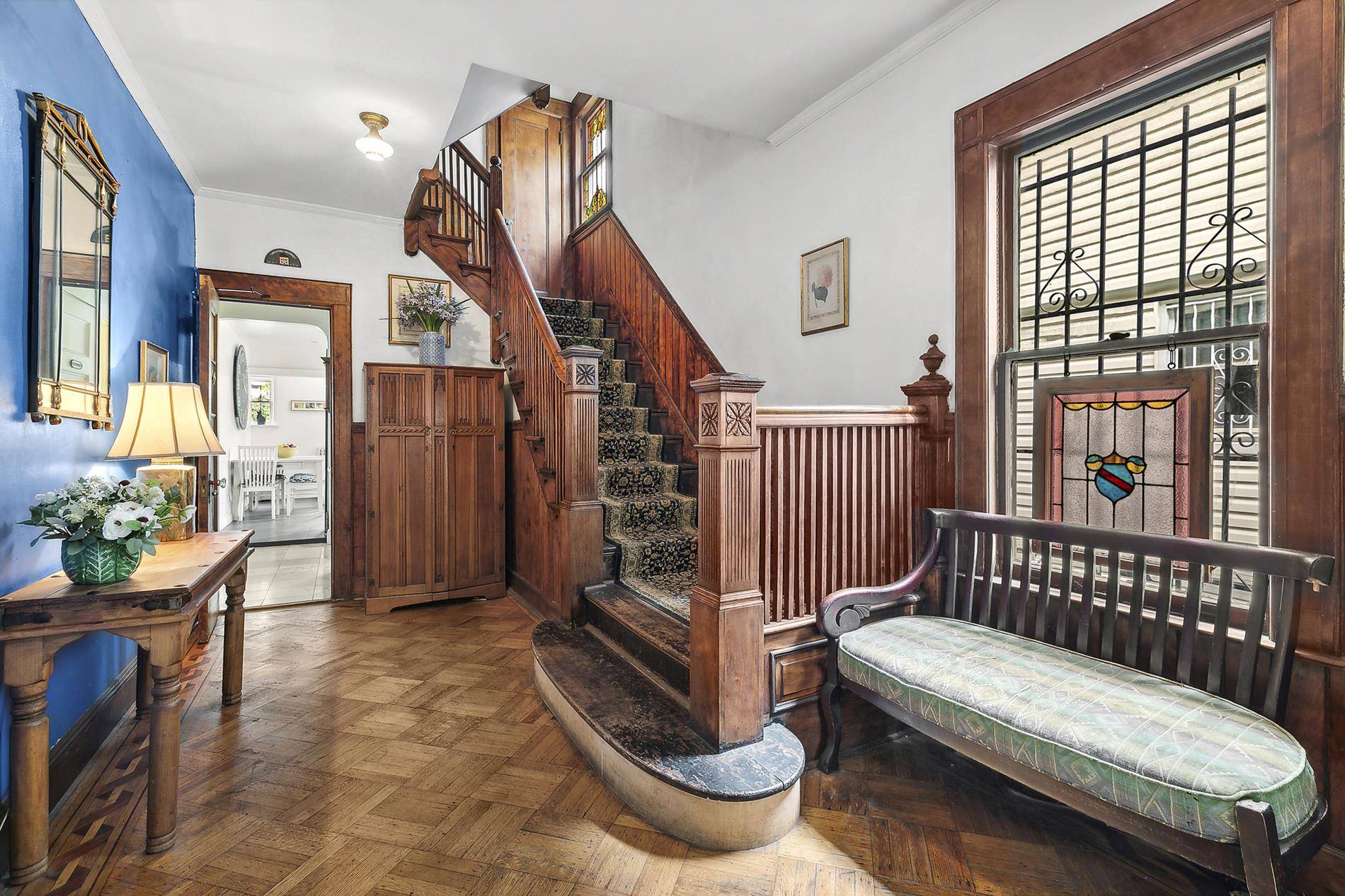 A Timeless Colonial Revival Gem in Prospect Lefferts Gardens Welcome to 241 Fenimore Street, an enchanting three story, two family townhouse built in 1920 that exudes early 20th century Colonial ...