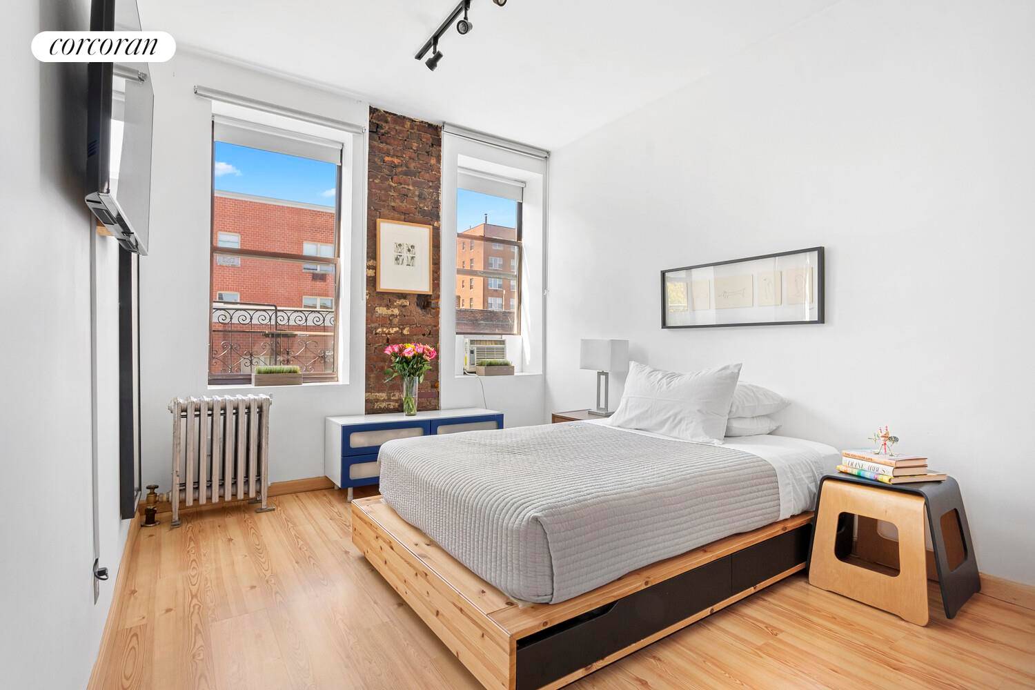 Welcome to this beautifully designed and move in ready East Village residence, offering a versatile 2 bedroom layout and exceptional value with remarkably low monthly costs of 425.
