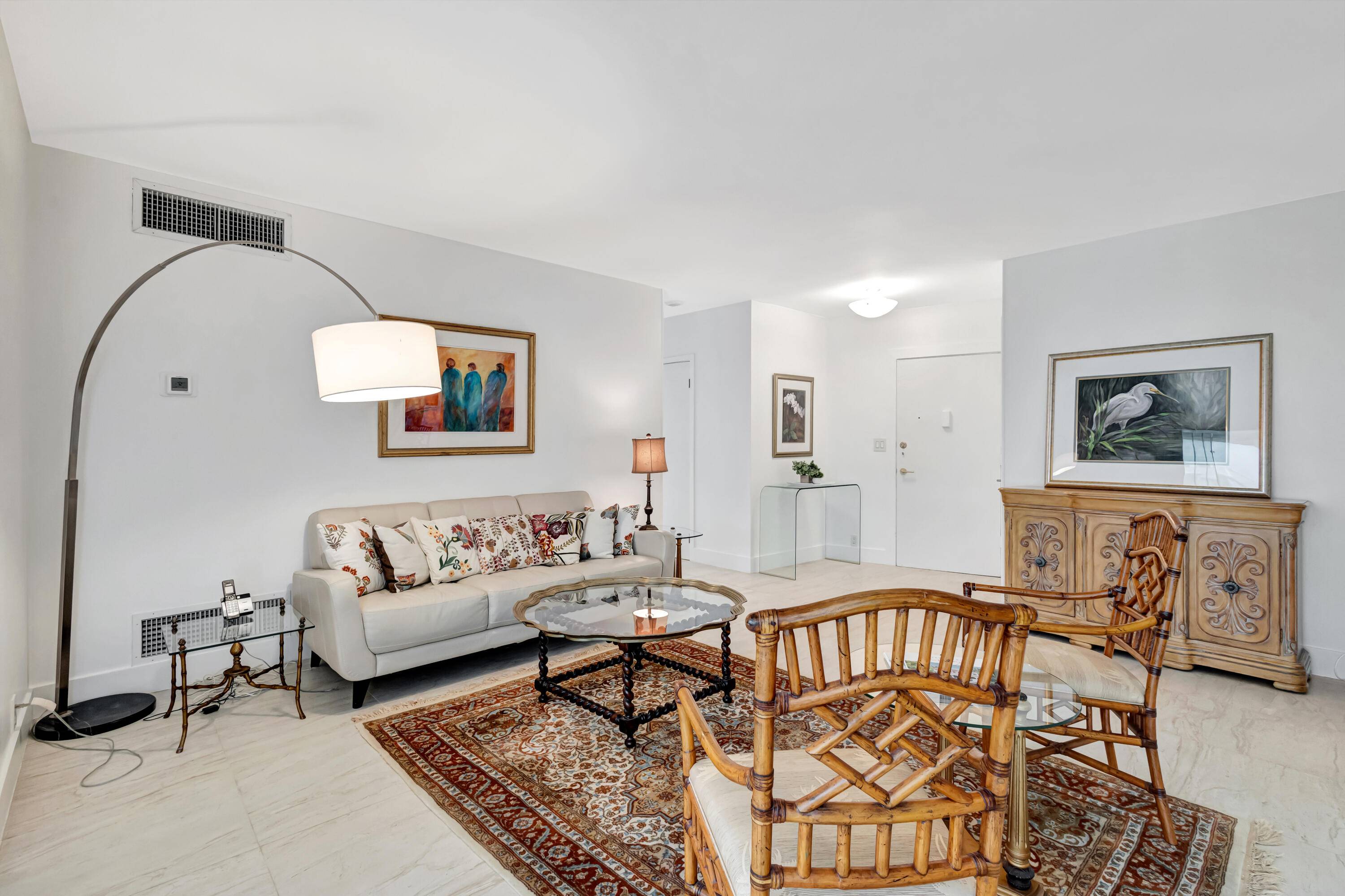 This spacious two bedroom, one and a half bathroom condominium features approximately 1, 172 square feet of thoughtfully designed living space.