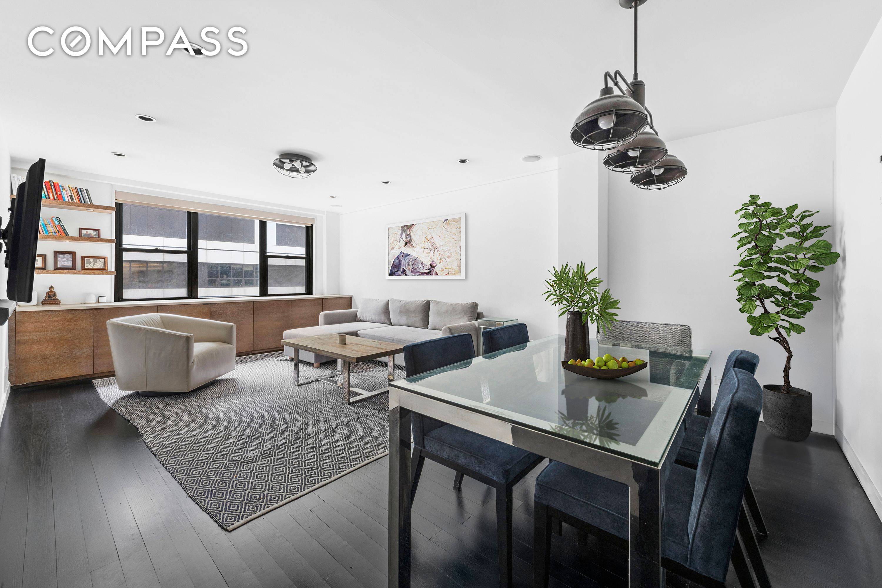 This oversized, impeccably renovated one bedroom home sets a new standard for elevated city living.