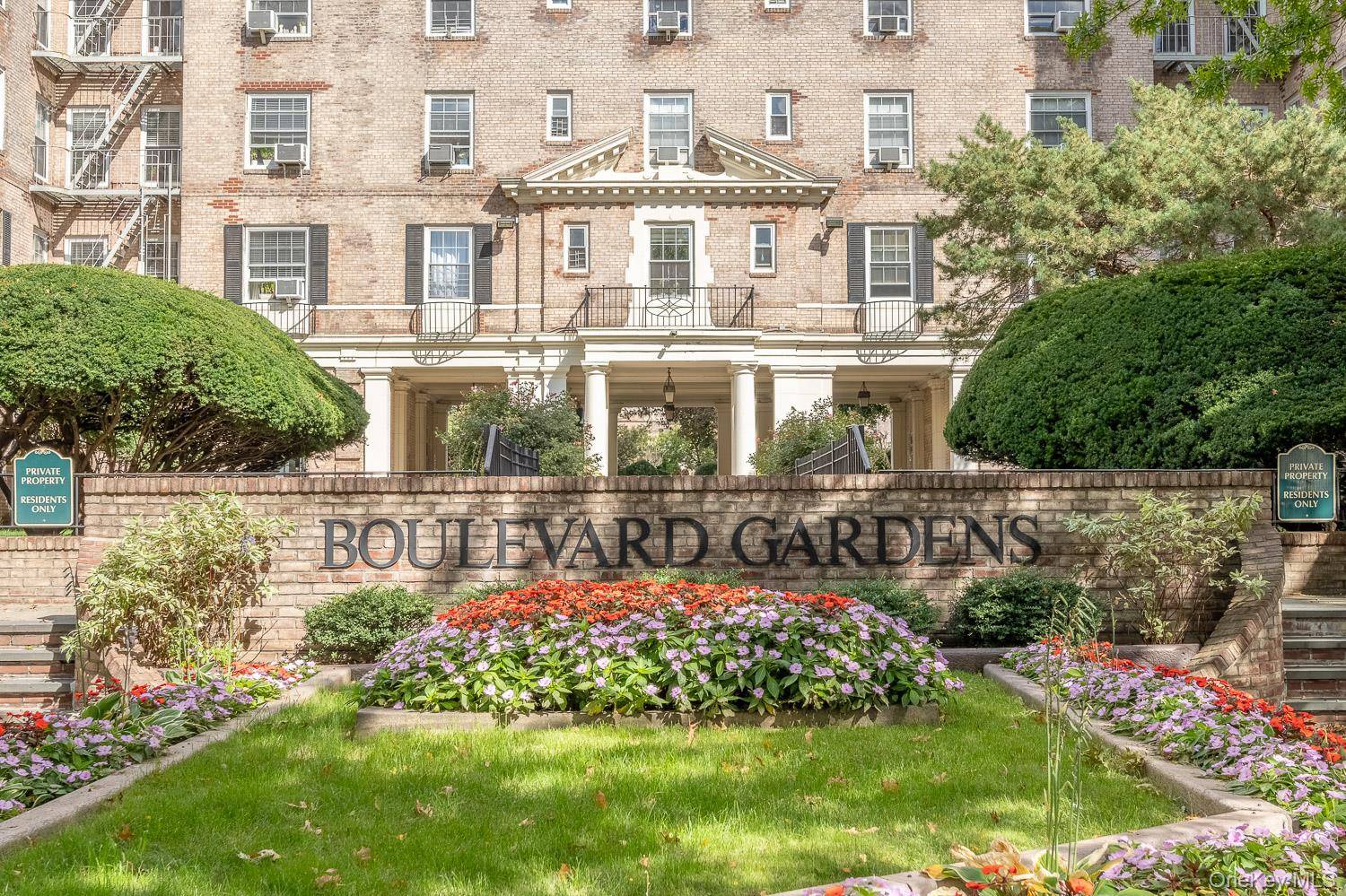 Located in Boulevard Gardens, this sunny and spacious two bedroom co op is on the top 6th floor of a well maintained elevator building.