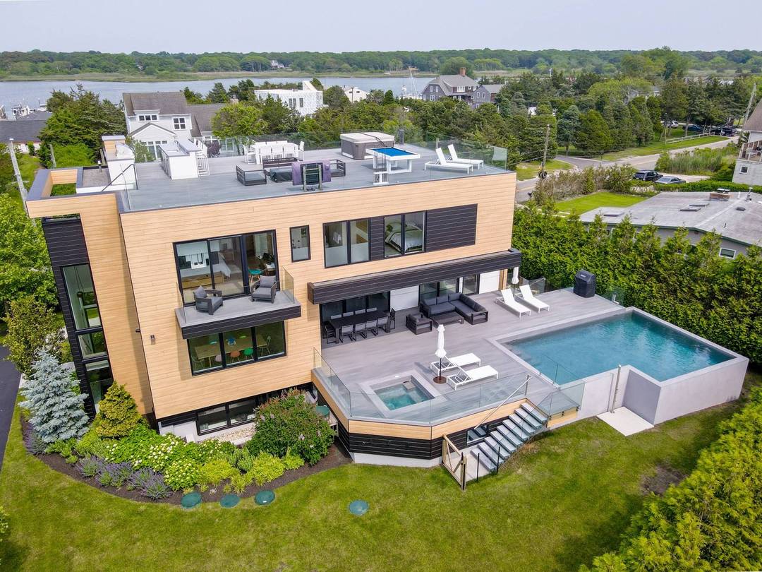 Southampton Resort Style Living- 4 Level Modern with Pool, Beach +Bay Access