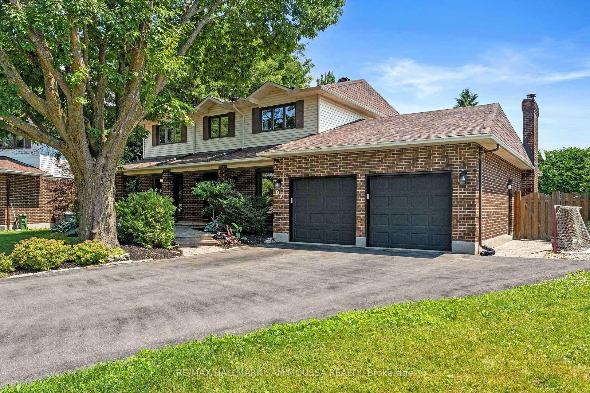 Welcome to 97 Thare Crescent, a meticulously updated executive home nestled on a quiet, family friendly crescent in sought after Barrhaven.
