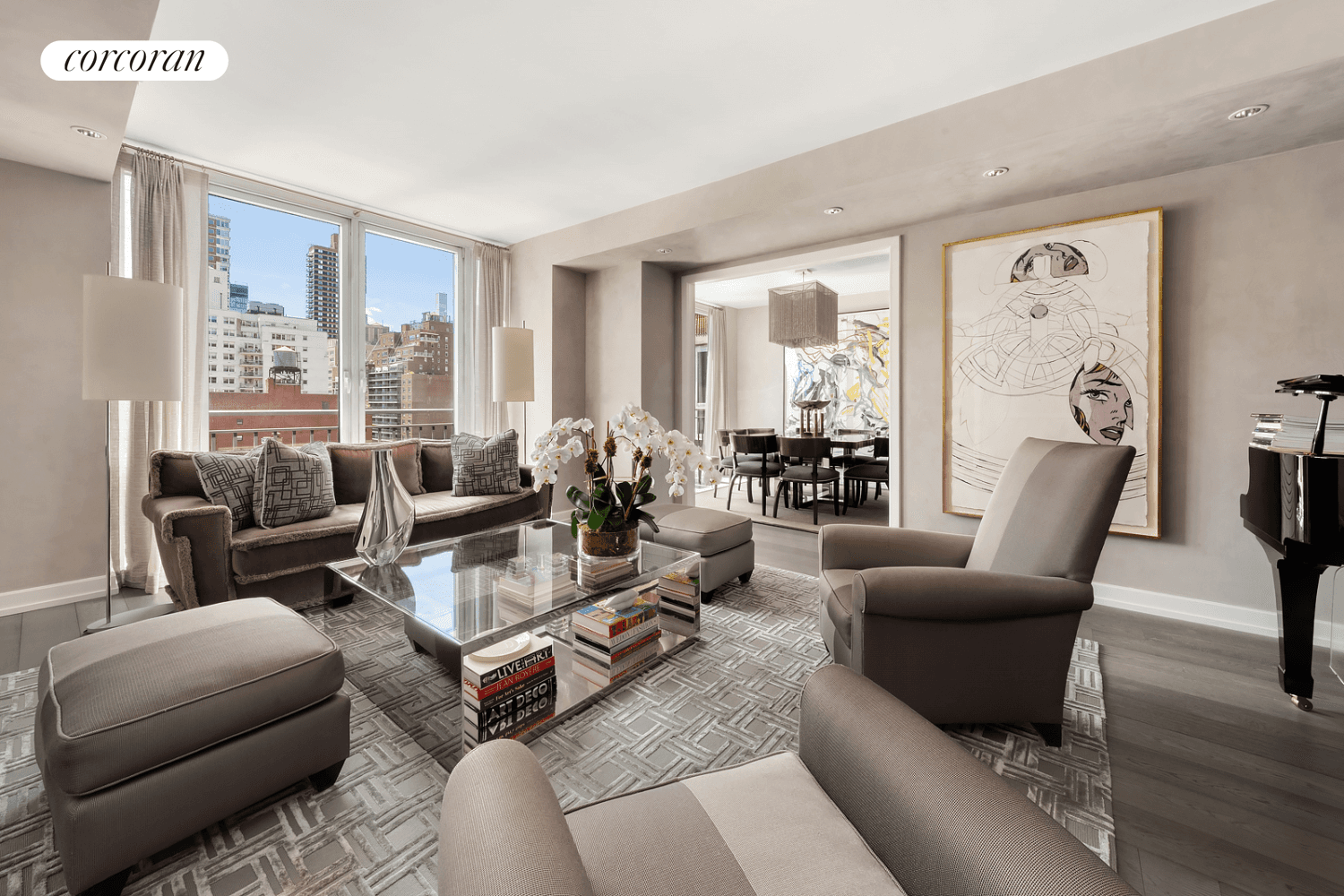 Bathed in natural light from floor to ceiling windows with sweeping north, west, and south exposures, this nearly 3, 200 square foot residence is a masterclass in versatility, design, and ...