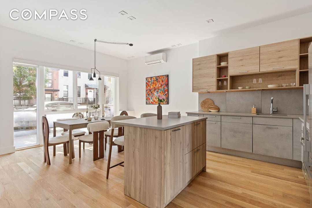 Welcome home to 57 Himrod Street, Unit 1 a truly special duplex with a private backyard in the heart of Bushwick.