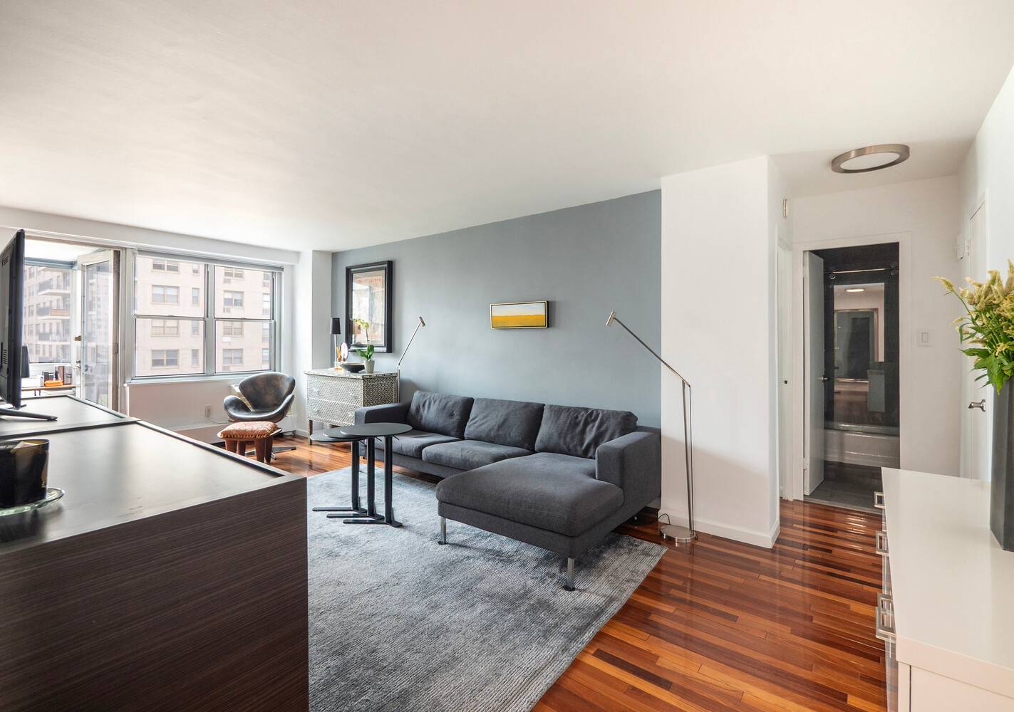 Welcome Home to This Quiet and Bright Renovated One Bedroom with Enclosed Balcony.