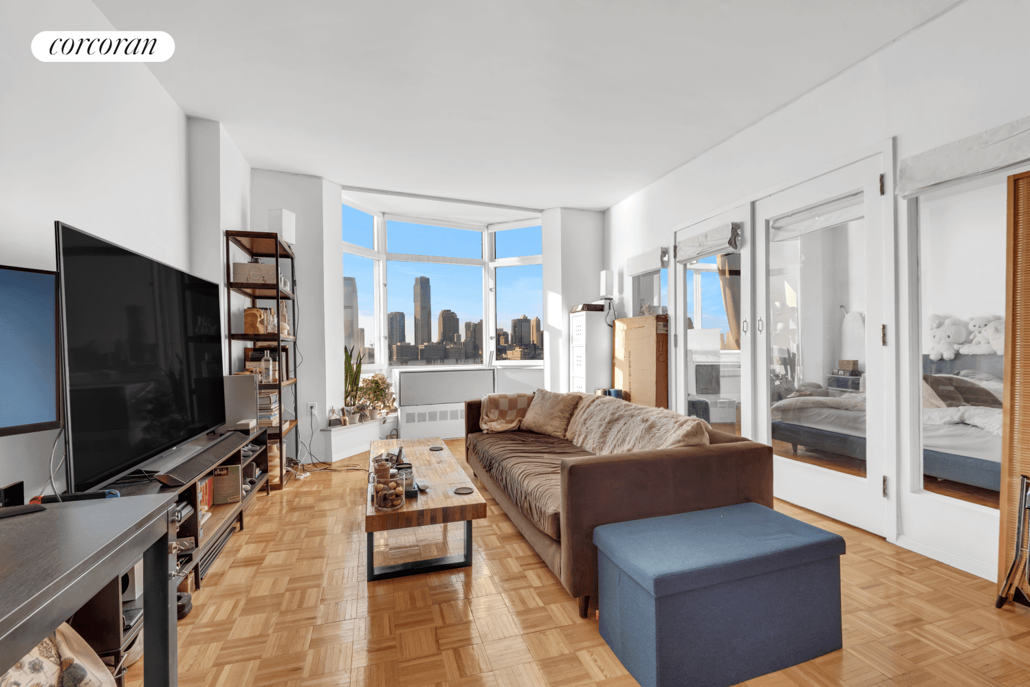 Welcome to 11C at 350 Albany Street, a stunning condo nestled in the heart of Battery Park City, offering a delightful blend of space, style, and enviable river views !