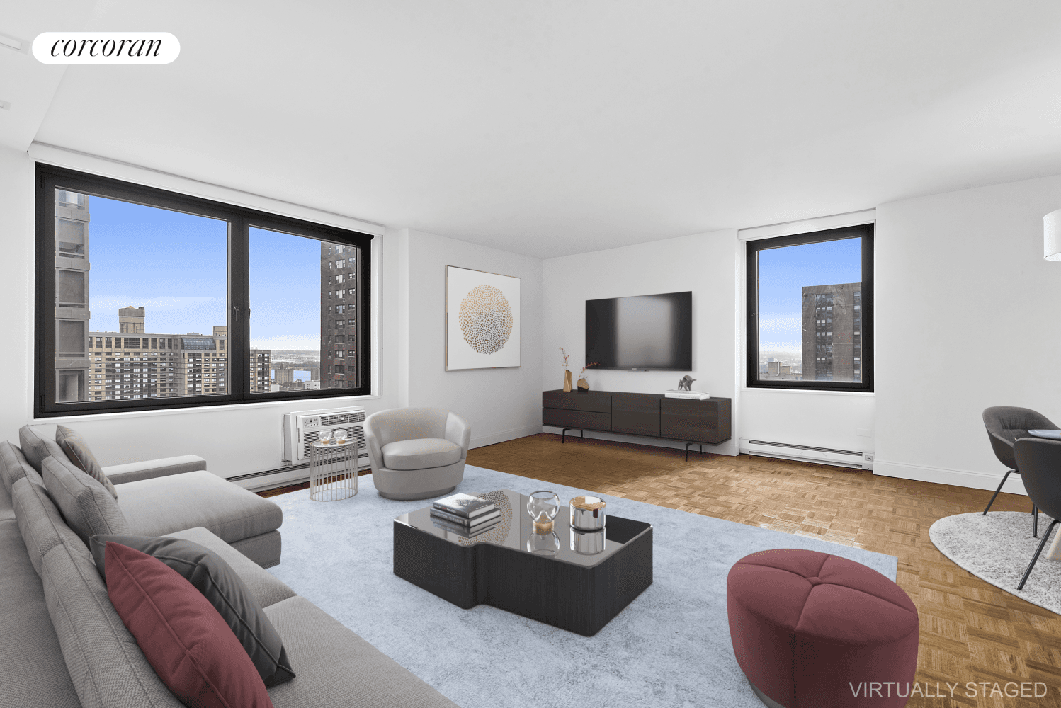 PRICE REDUCED ! Fully renovated 2 bed 2 bath condo with stunning high floor views.